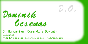 dominik ocsenas business card